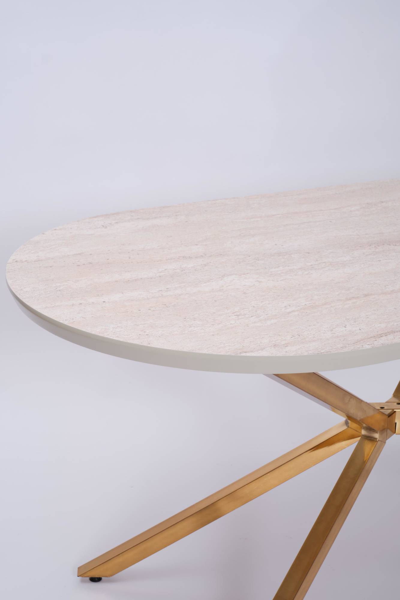 Erezogullari Mobilya Bohem Metal Boyali Mdf Lak Panel Yemek Masasi 90X170