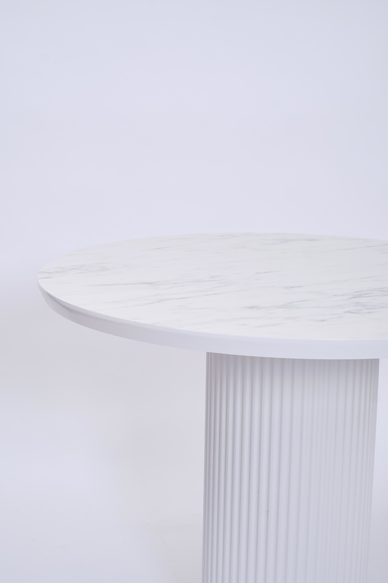Erezogullari Mobilya Bohem Yuvarlak Lak Panel Mutfak Masasi 100Cm