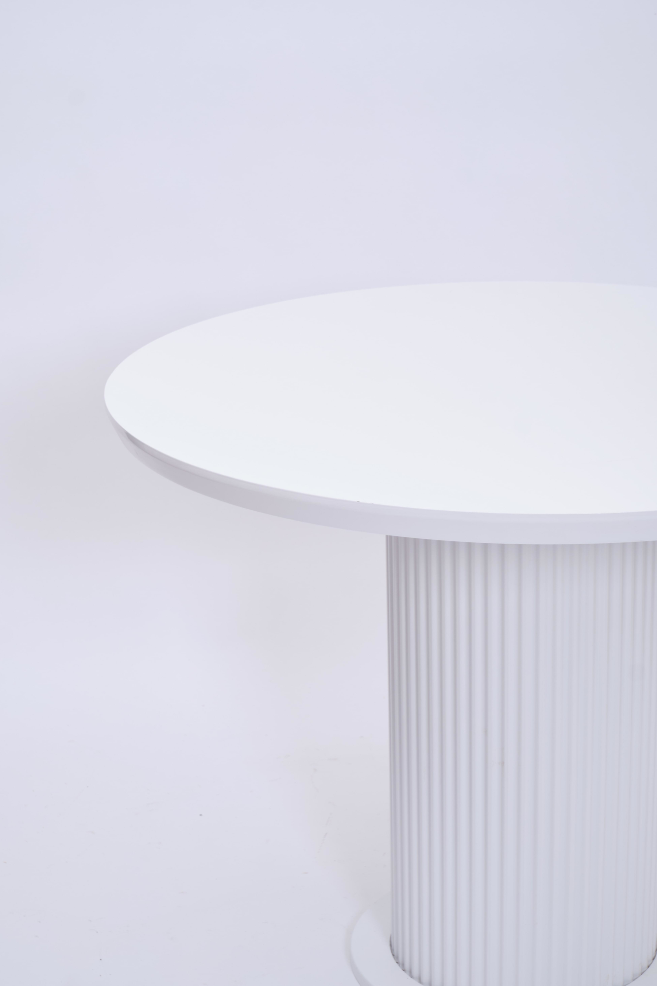 Erezogullari Mobilya Bohem Yuvarlak Lak Panel Mutfak Masasi 100Cm