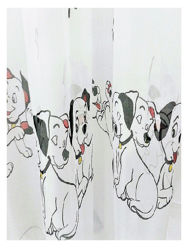 Brillant  Tül Perde-Sevimli Köpekler-Çocuk Odalari İçin-En: 185 Cm: Boy: 203 Cm-1/2 Pile