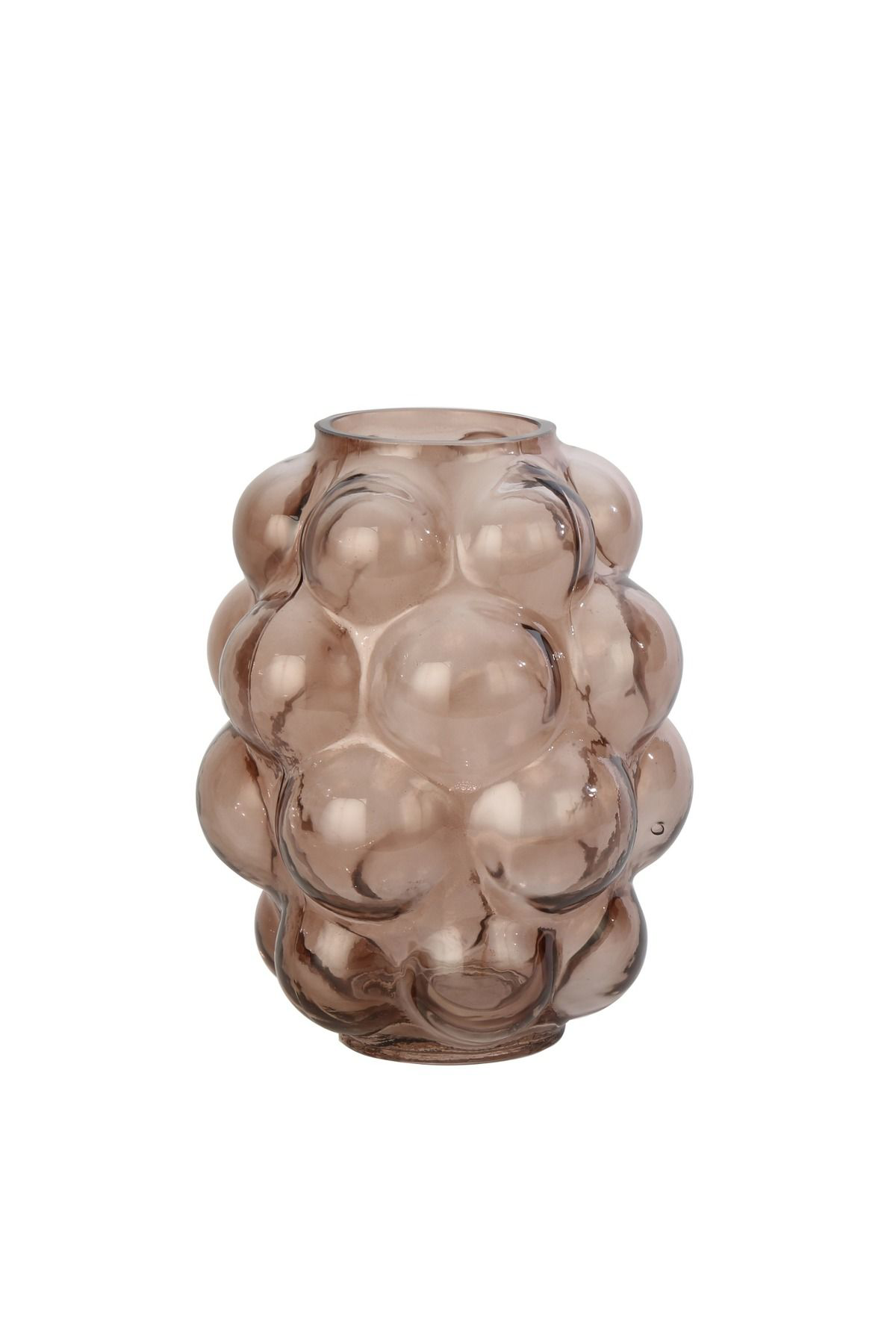 Vitale Bronz Kabarcik Cam Vazo 1 16*16*20,5 Cm