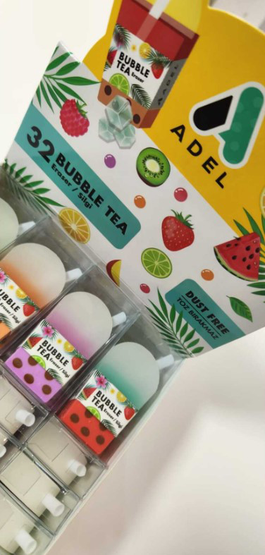 Adel Bubble Tea Toz Birakmaz Dust Free Silgi 1 Adet Silgi