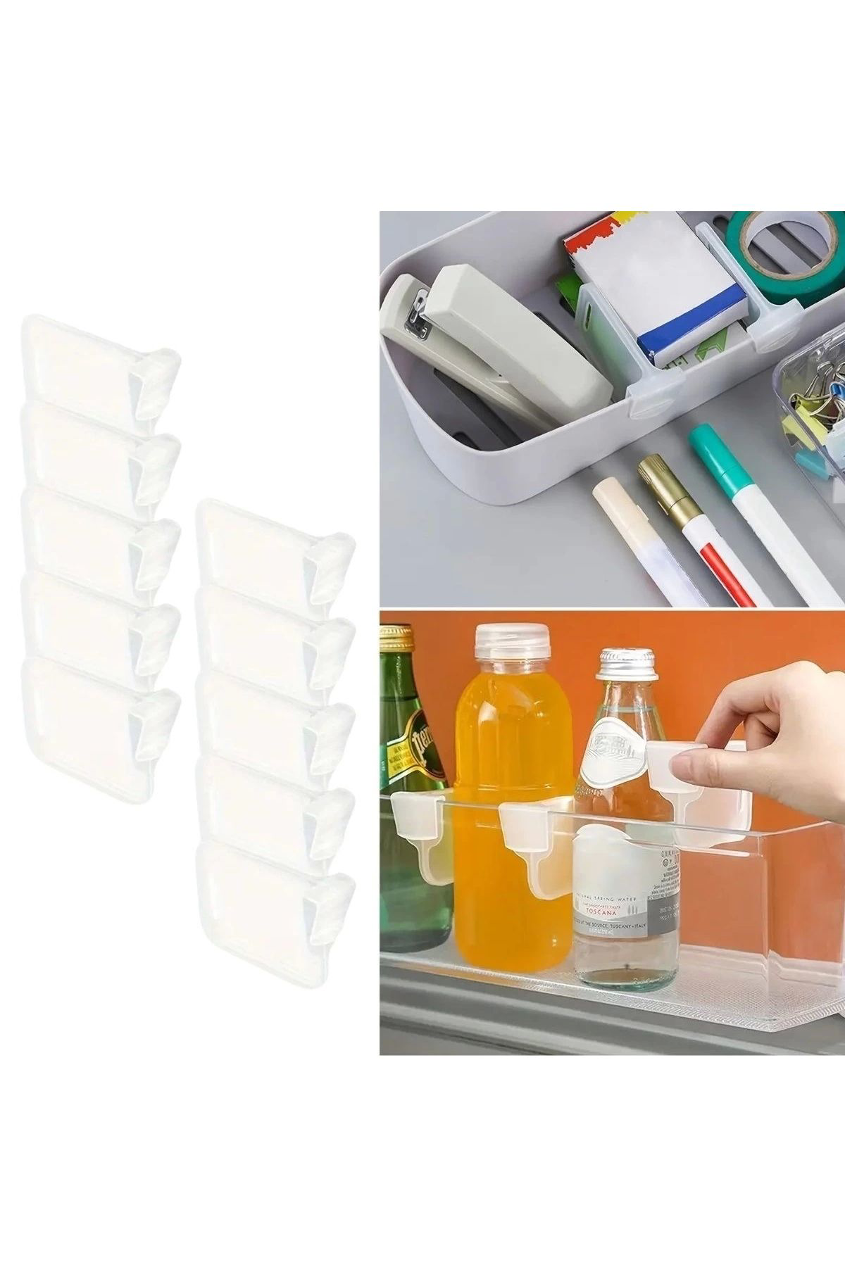 Noname Buffer® 10'Luşeffaf Buzdolabi Yan Kapi Düzenleyici Buzdolabi Dola
