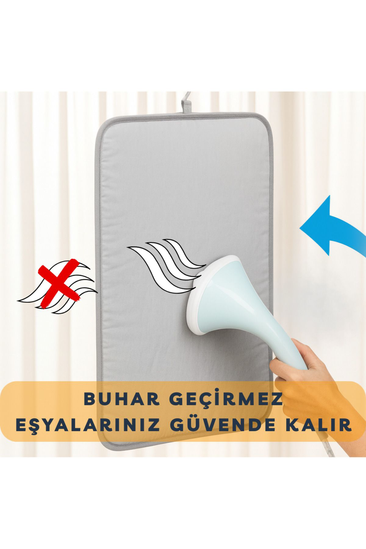 Beylini Buharli Dikey Ütü Mati 5 Katman Asilabilir Yanmaz Çift Tarafli Ke