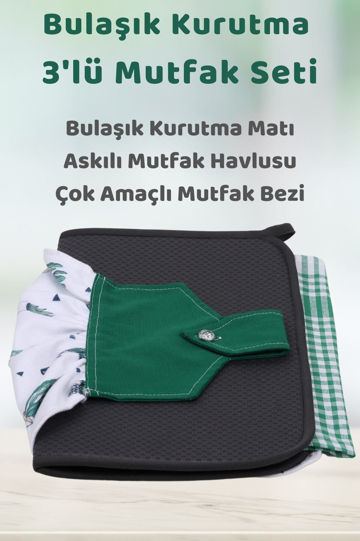 Beylini Bulaşik Kurutma Mati Mikrofiber Bulaşik Kurutma Örtüsü Tezgah Üst