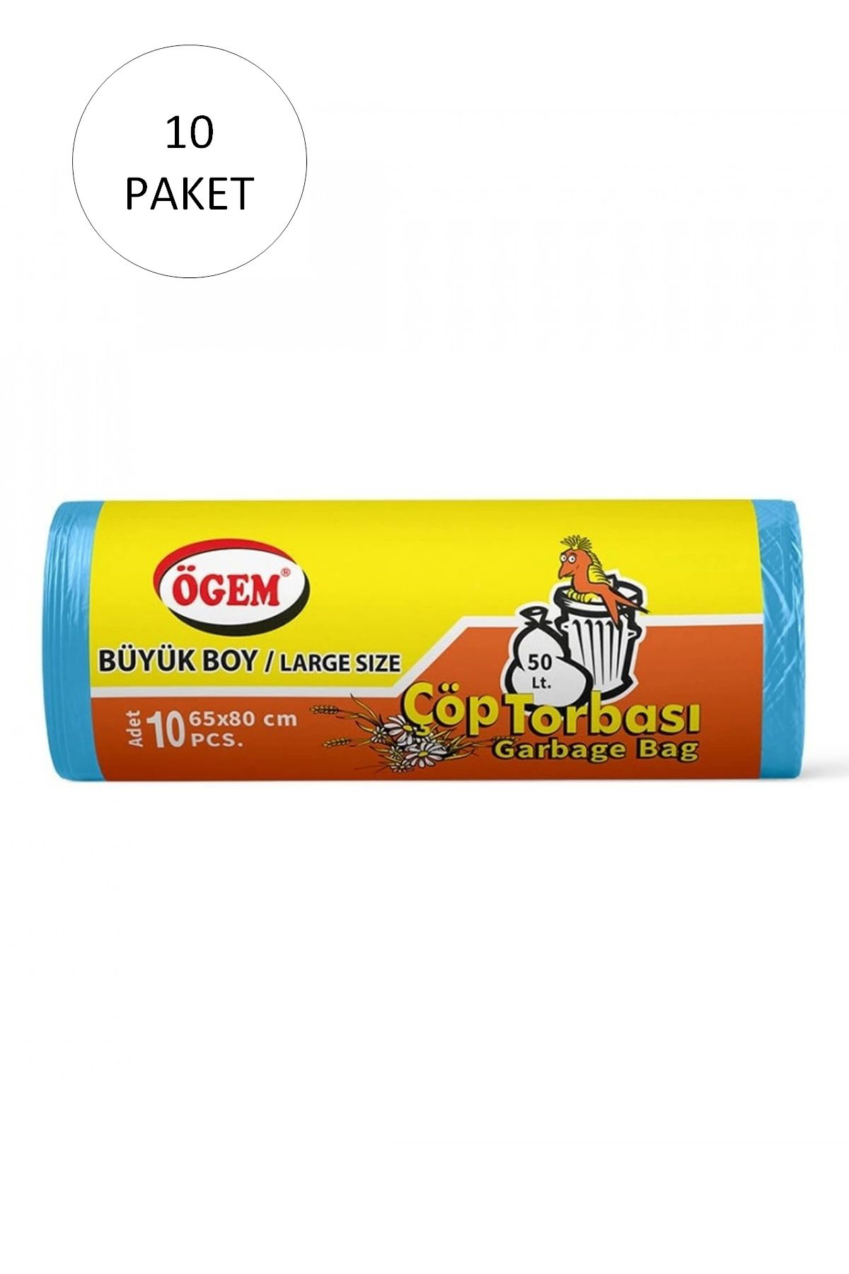 Smyrna Büyük Boy Çöp Torbasi 65 X 80 Cm 10 Lu Rulo X 10 Paket = 100 Adet