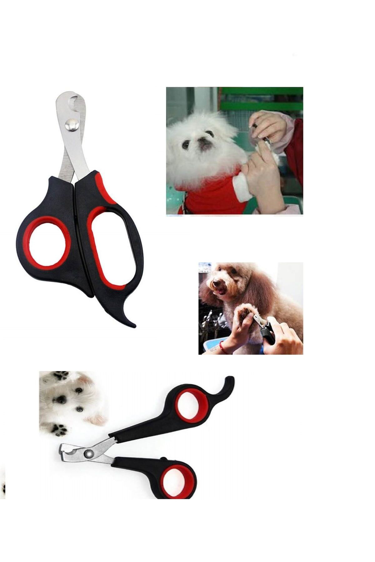 K&A Büyük Boy Evcil Hayvan Köpek Kedi Çelik Uçlu Tirnak Makasi Pati B