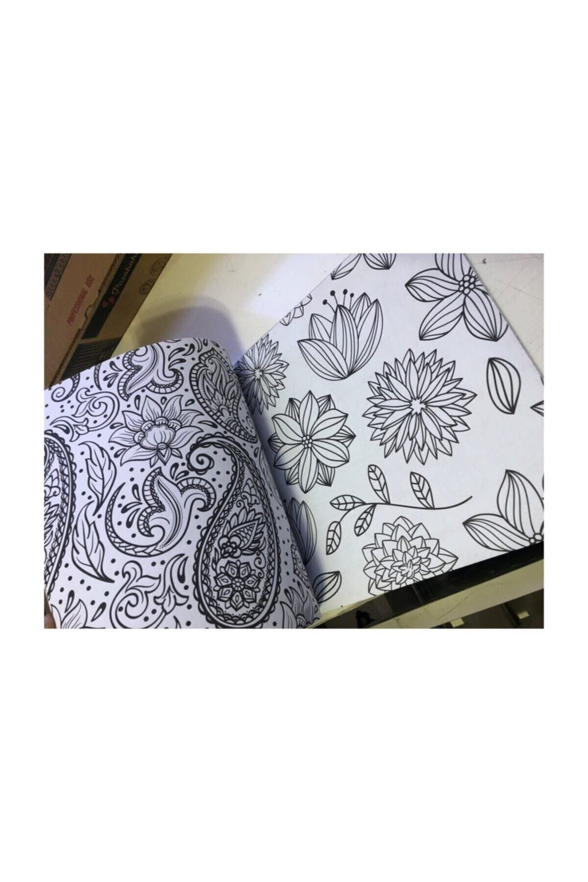 One Spray Tattoo Büyükler İçin Boyama Kitabi 4 Kitap 4 Kutu Boya Seti M.S