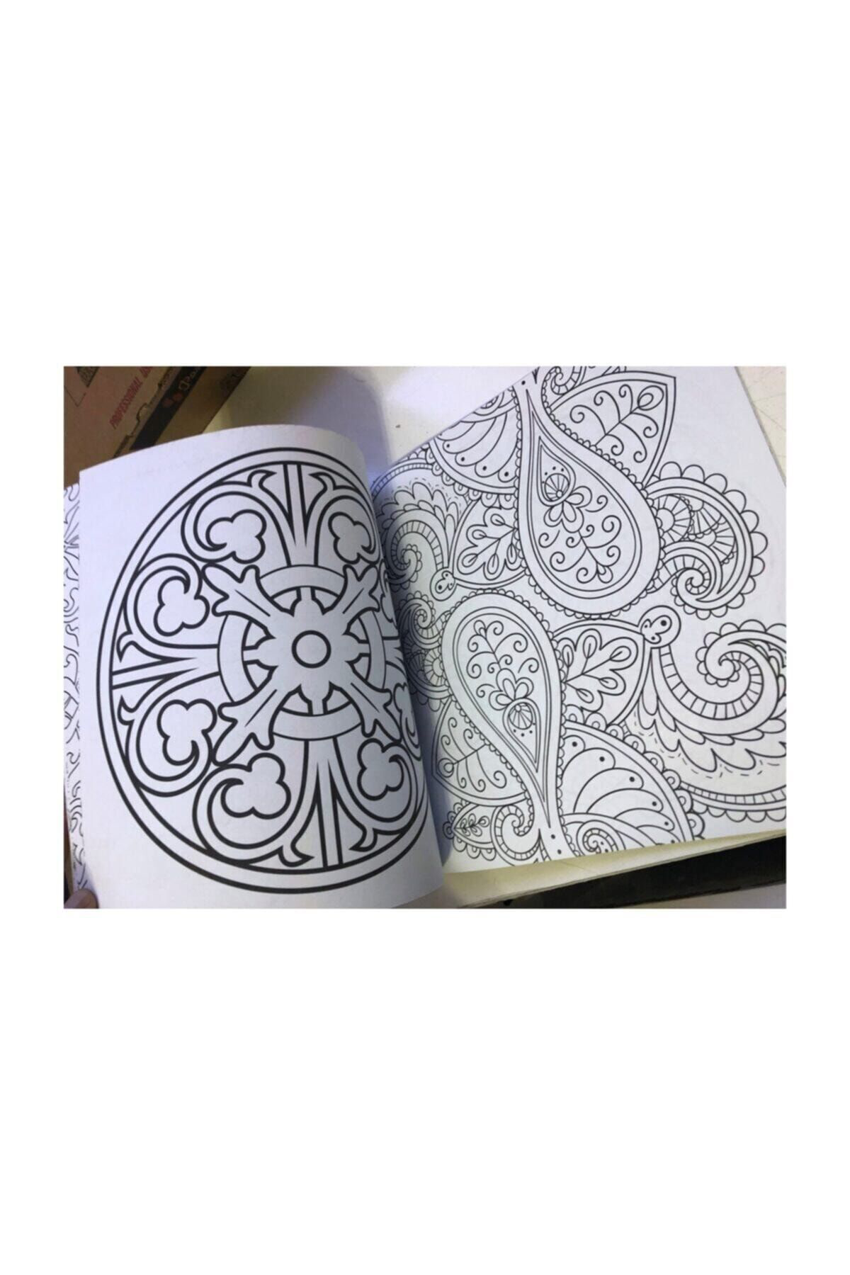 One Spray Tattoo Büyükler İçin Boyama Kitabi 4 Kitap 4 Kutu Boya Seti M.S