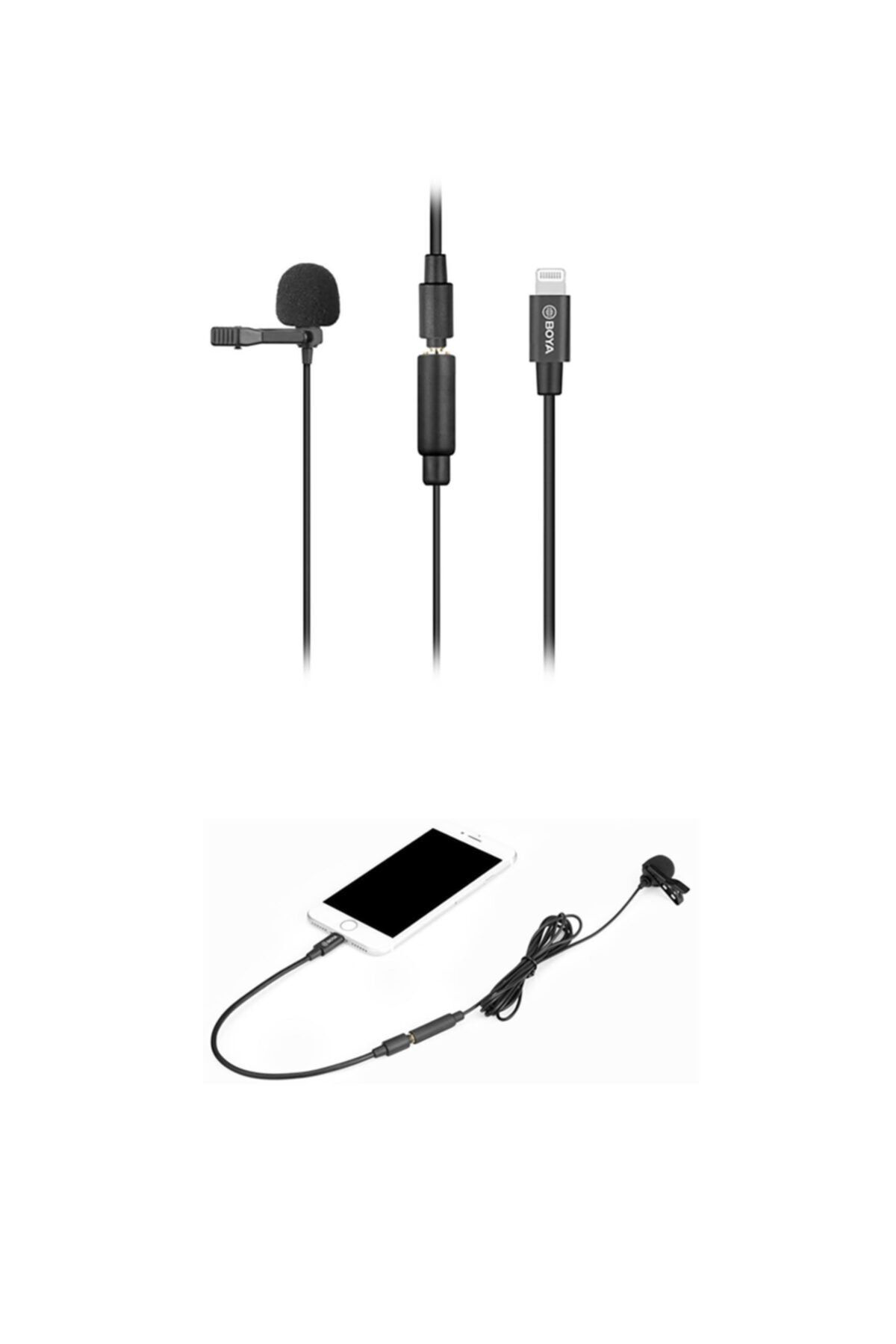Boya By-M2, İphone 11 İçin, Yaka Mikrofonu Seti