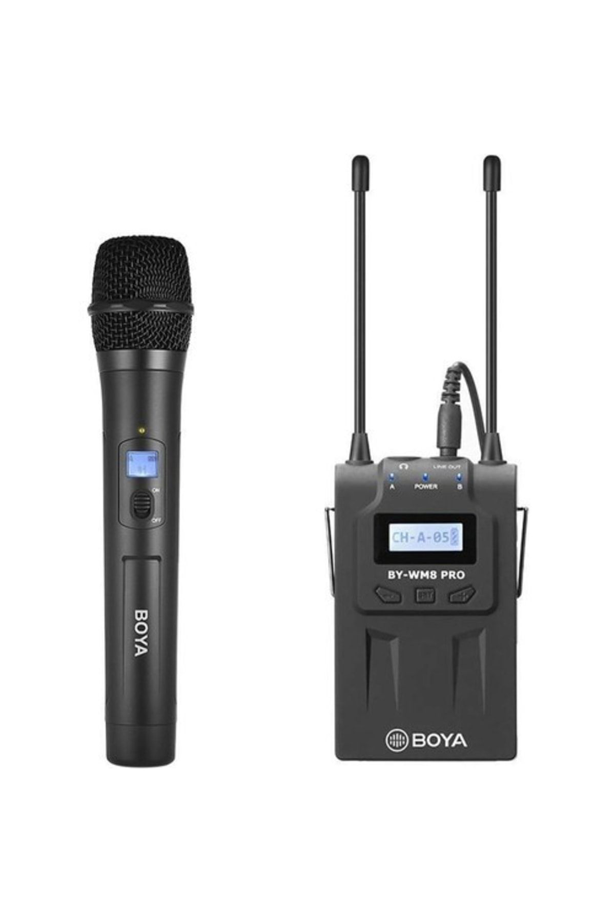 Boya By-Wm8 Pro Kit-3 Kablosuz El Mikrofonu Seti