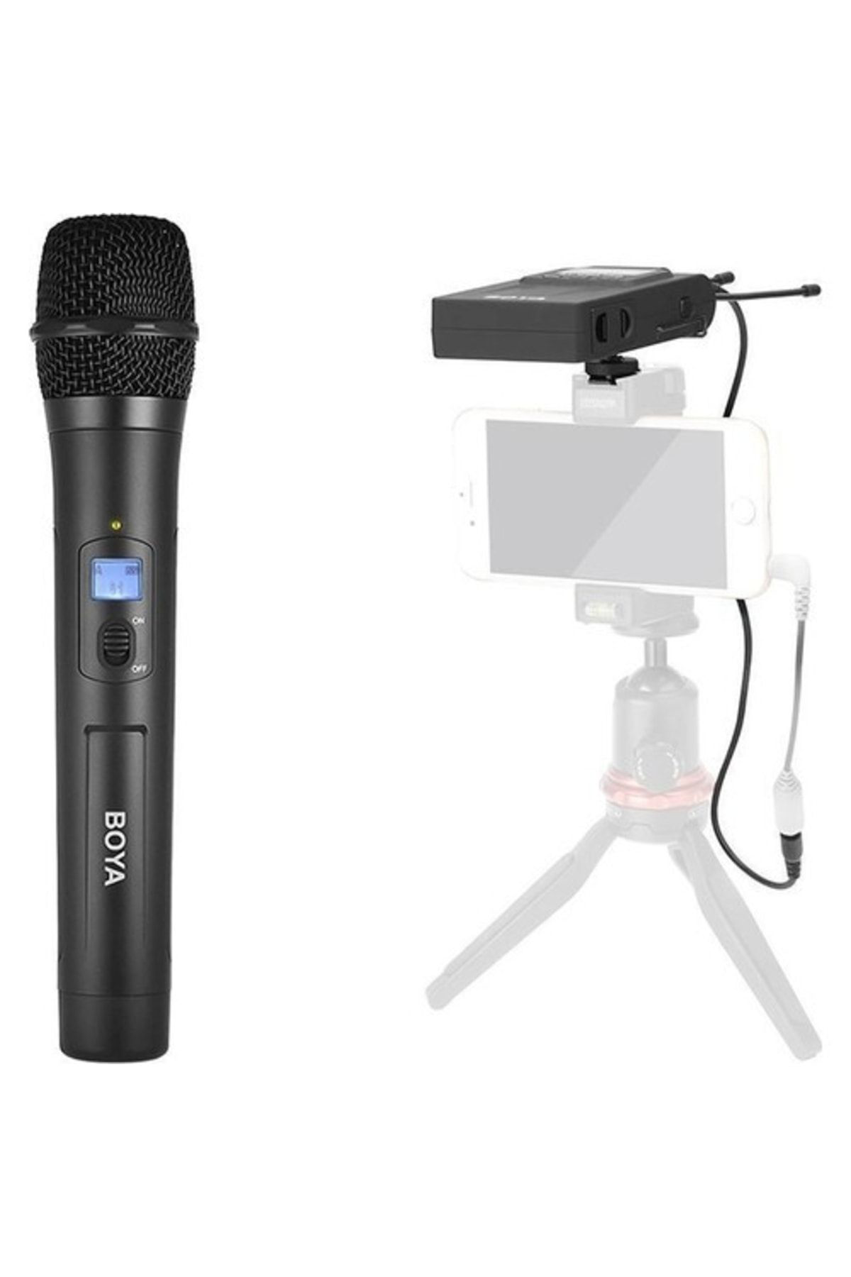 Boya By-Wm8 Pro Kit-3 Kablosuz El Mikrofonu Seti