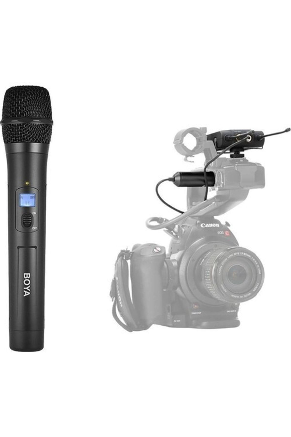 Boya By-Wm8 Pro Kit-3 Kablosuz El Mikrofonu Seti
