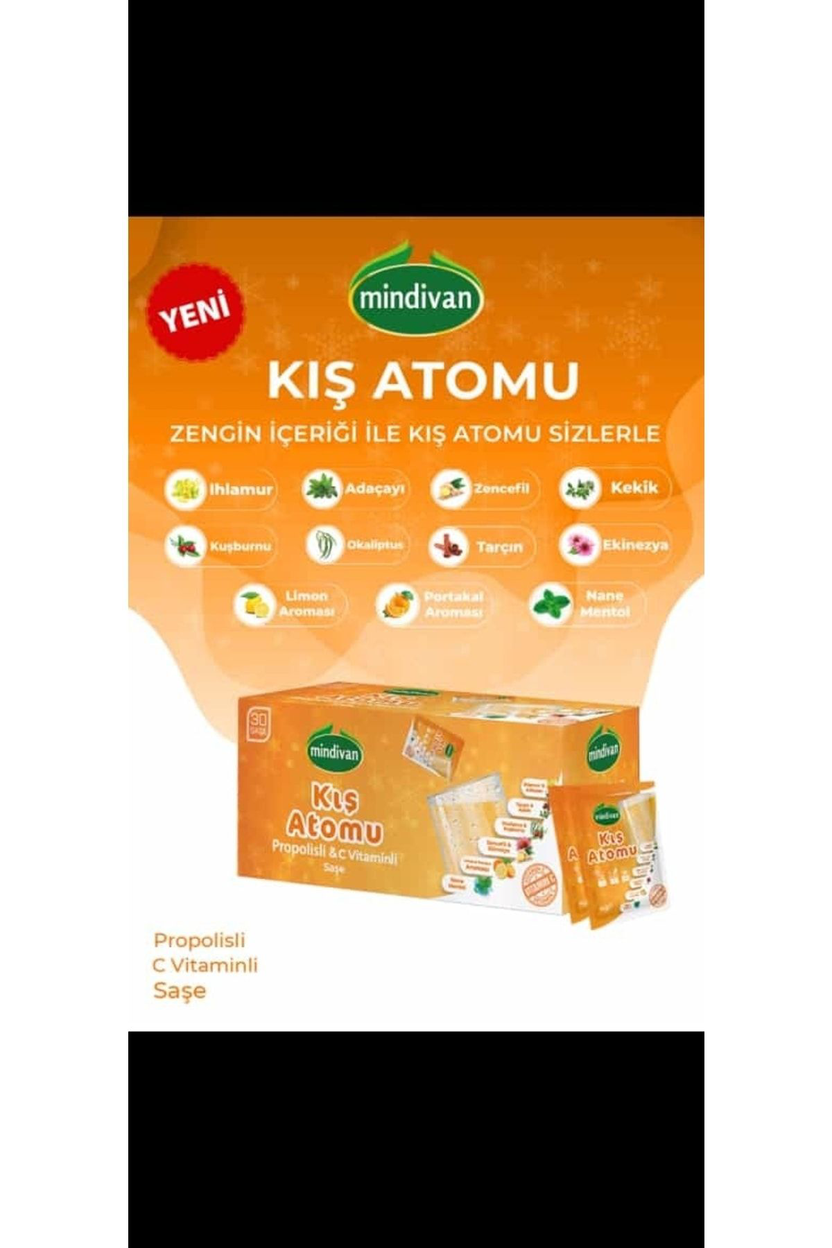 Mindivan C Vitamini Portakal Aromali Kiş Atomu Zengin İçerik İle