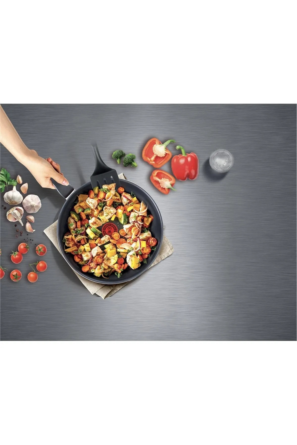 Tefal C38470 Titanyum 2X Xl Kapakli Sahan 24 Cm