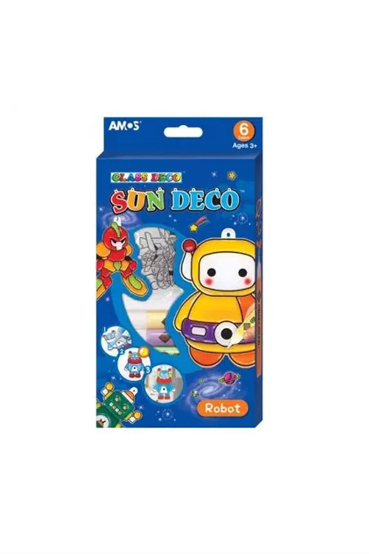 Amos Cam Boyama Seti Sun Deco Robot Sd10p6-R