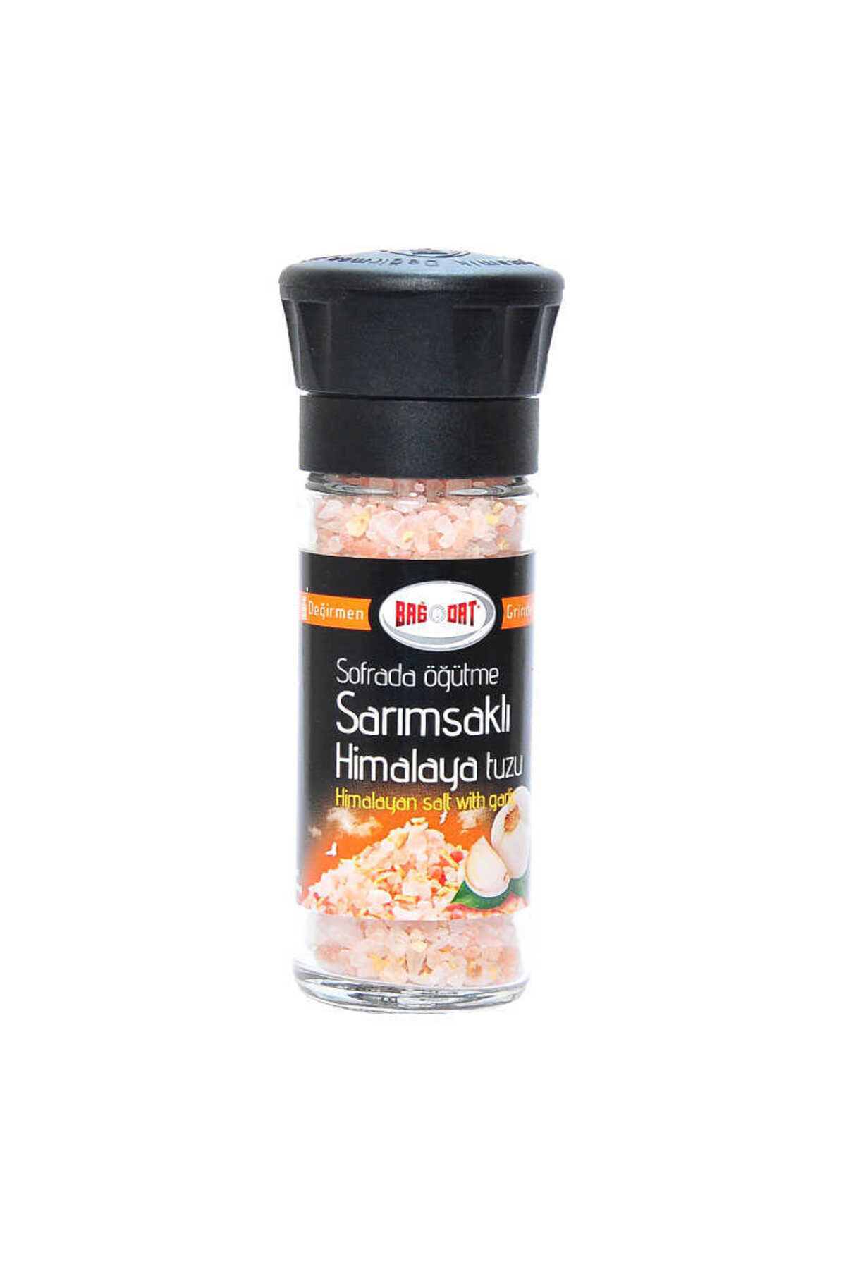 K&A Cam Değirmenli Sarimsakli Himalaya Granül Çakil Doğal Kaya Tuzu 1