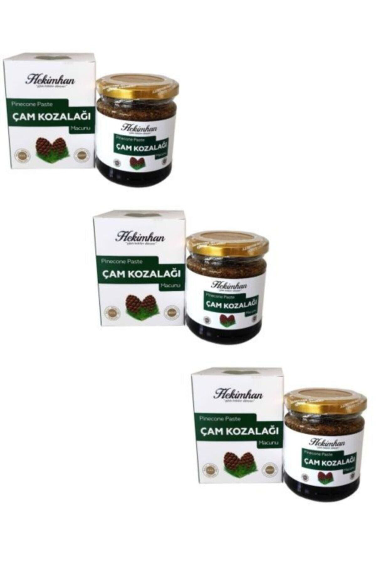 Hekimhan Bitkisel Şifali Bitkiler Dünyasi Çam Kozalaği (Servi) Macunu 240 Gr X 3 Adet