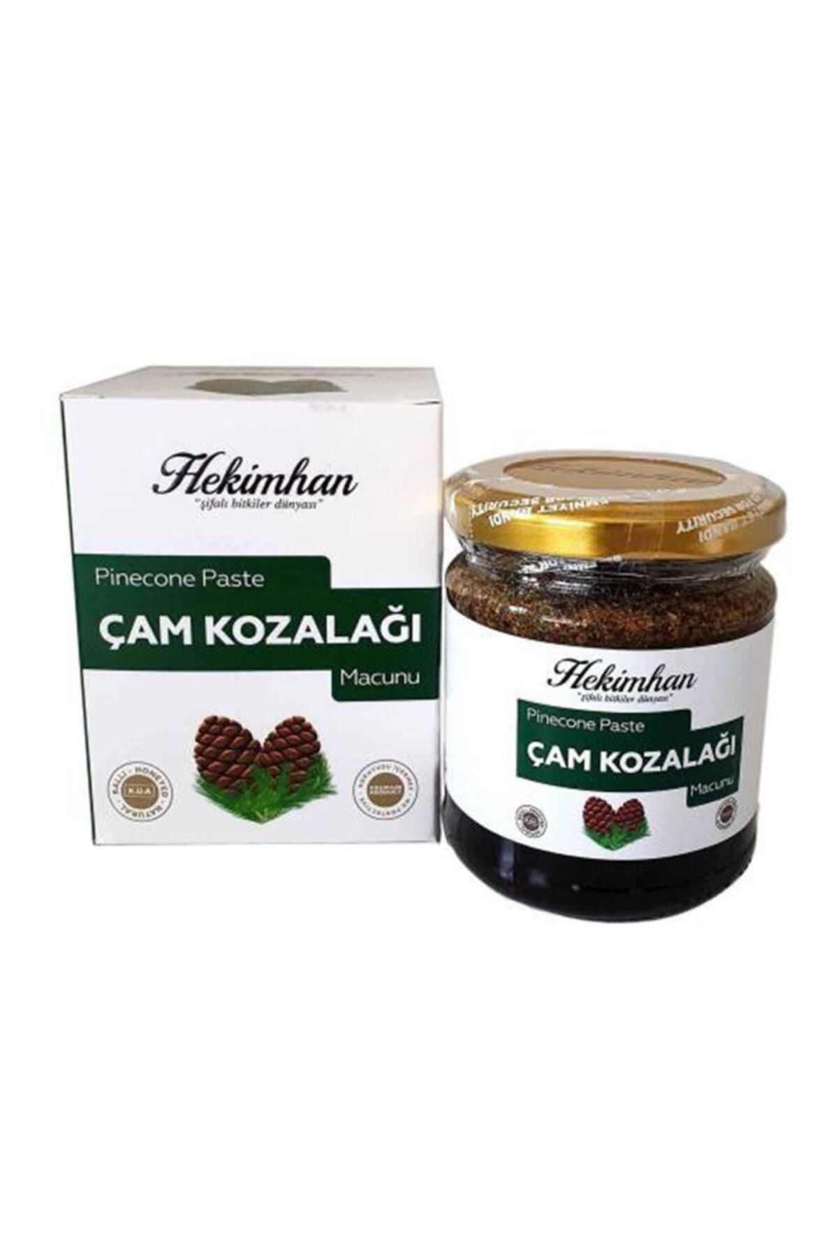 Hekimhan Bitkisel Şifali Bitkiler Dünyasi Çam Kozalaği (Servi) Macunu 240Gr - Koruyucu İçermez - Helal Sert
