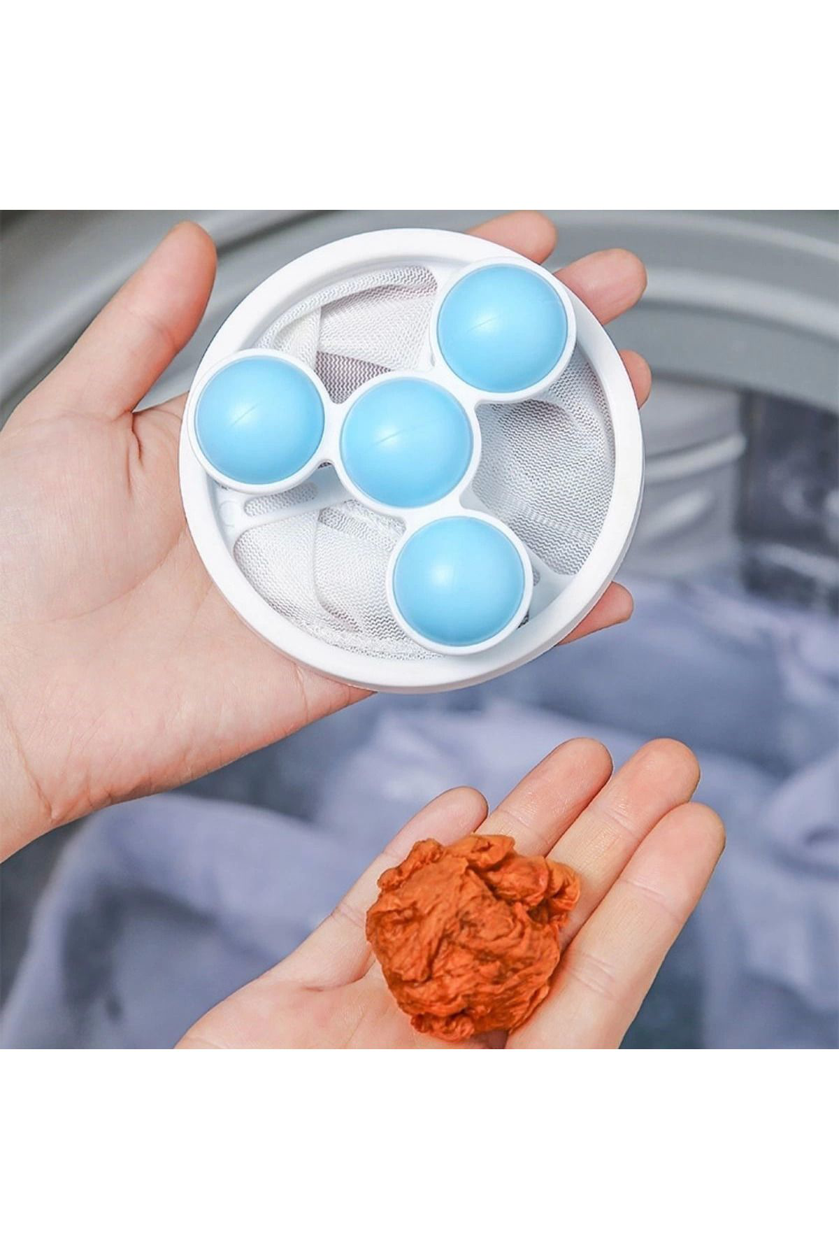 Yusuftex Çamaşir Makinesi İçin Toz Ve Evcil Hayvan Tüyü Toplayici Yikanabi