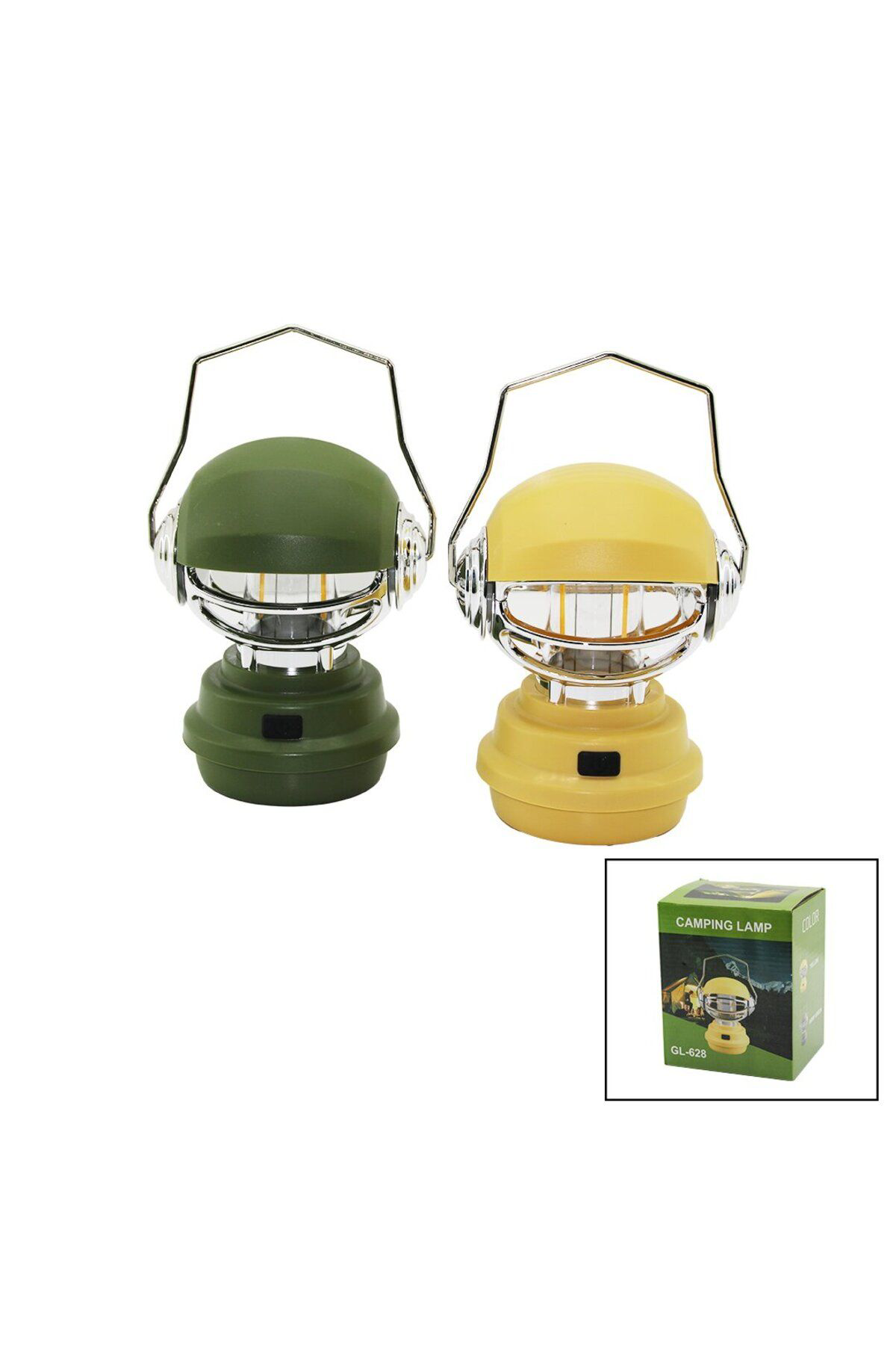 Ok Aksesuar Camping Lamp Robot Kafa Modeli Fanus Kamp - Bahçe Fener Usb Şarjl