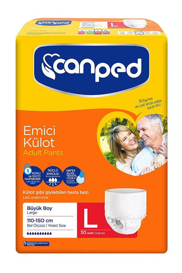 Canped  Emici Külot Hasta Bezi Large 30 Adet