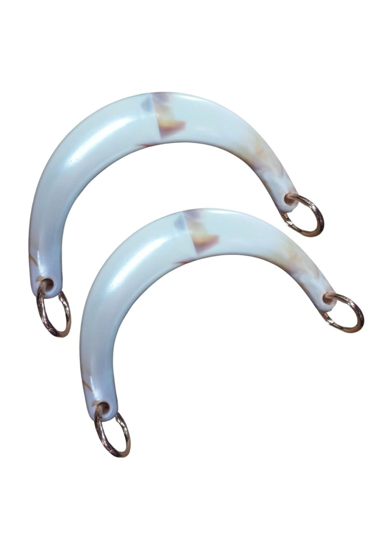 Blueb  Çanta Sapi Ay Model Beyaz 17 Cm