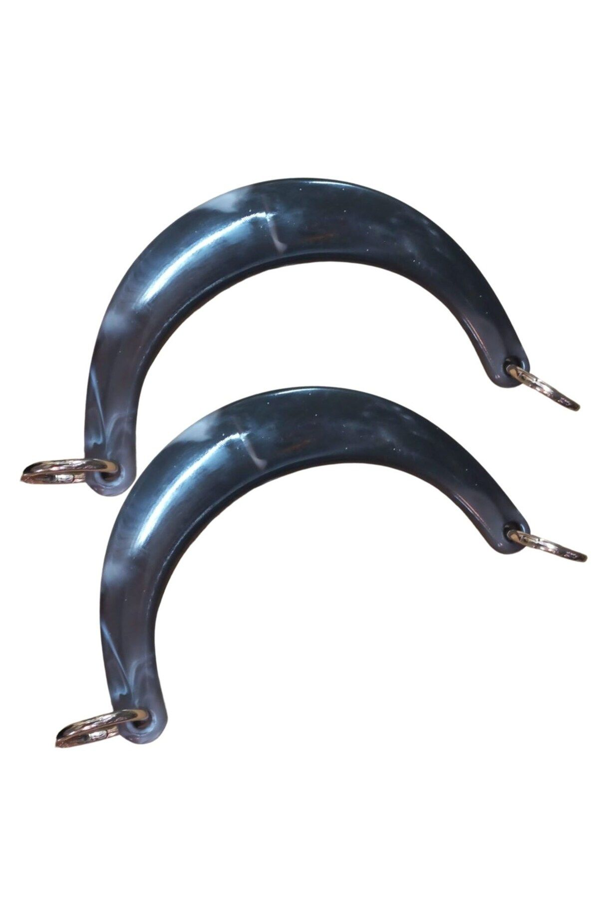Engstore Çanta Sapi Ay Model Siyah Dalgali 17 Cm
