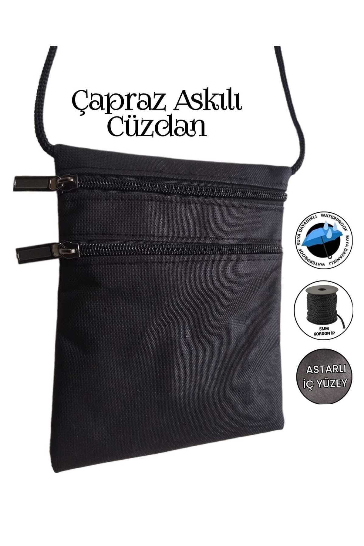 Sevbags Çapraz Askili Cüzdan Su Geçirmez Kumaş