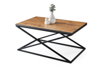 Sivas Gözde Mobilya Çapraz Metal Dikdörtgen Orta Sehpa 100X60cm