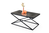 Sivas Gözde Mobilya Çapraz Metal Dikdörtgen Orta Sehpa 100X60cm
