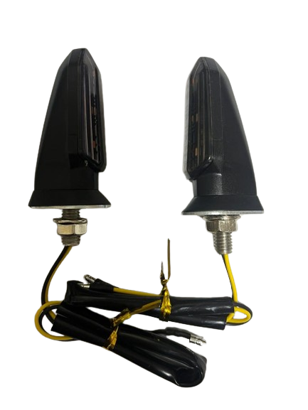 Carub  Motosiklet Sinyal Lamba Üniversal 12V Füme Cam Sari Led 2Li