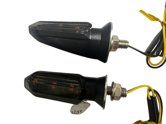 Carub  Motosiklet Sinyal Lamba Üniversal 12V Füme Cam Sari Led 2Li
