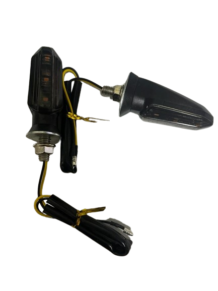 Carub  Motosiklet Sinyal Lamba Üniversal 12V Füme Cam Sari Led 2Li
