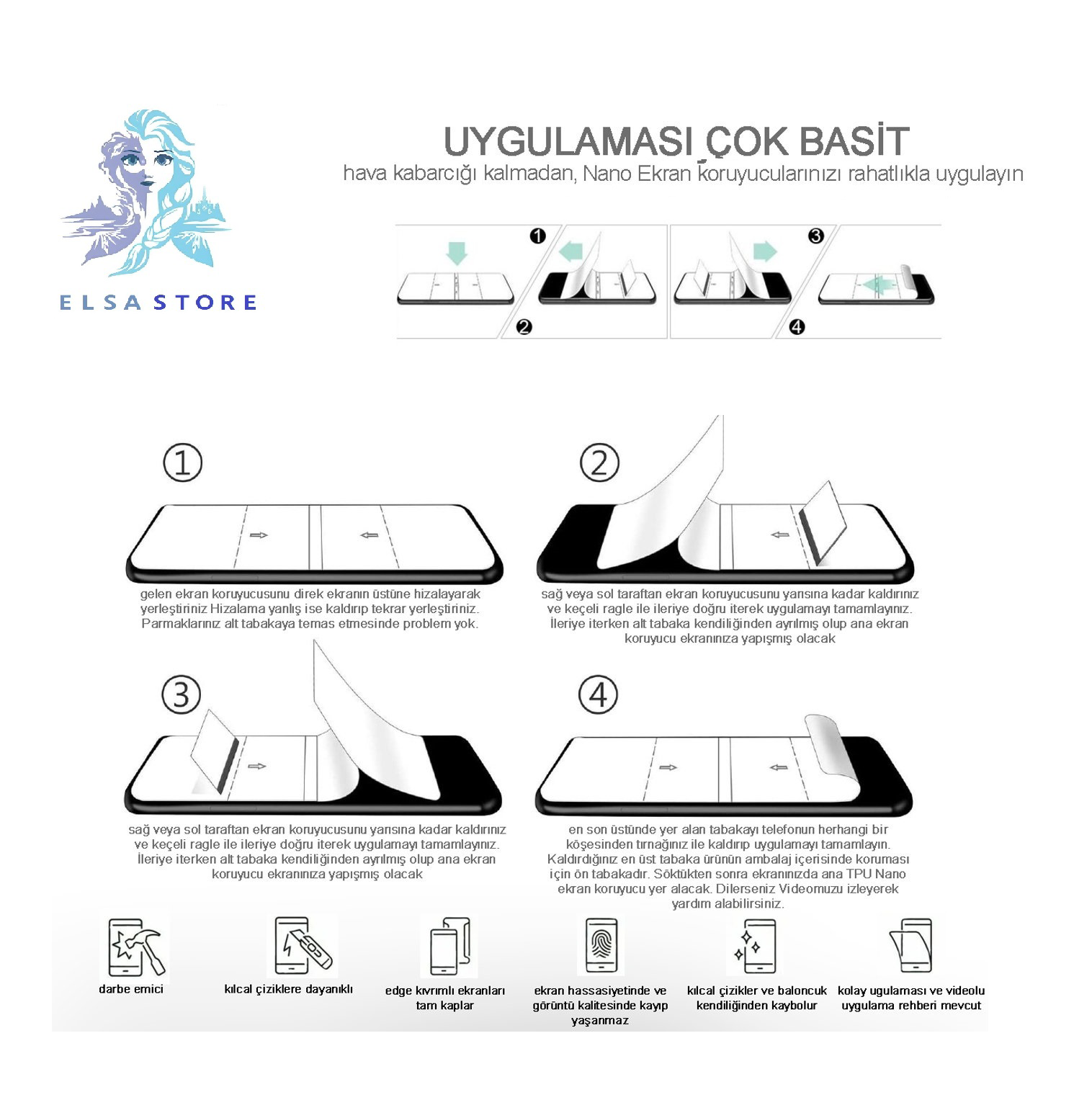 Casper Via P1 Nano Ekran Koruyucu İnce Esnek MAT Şeffaf