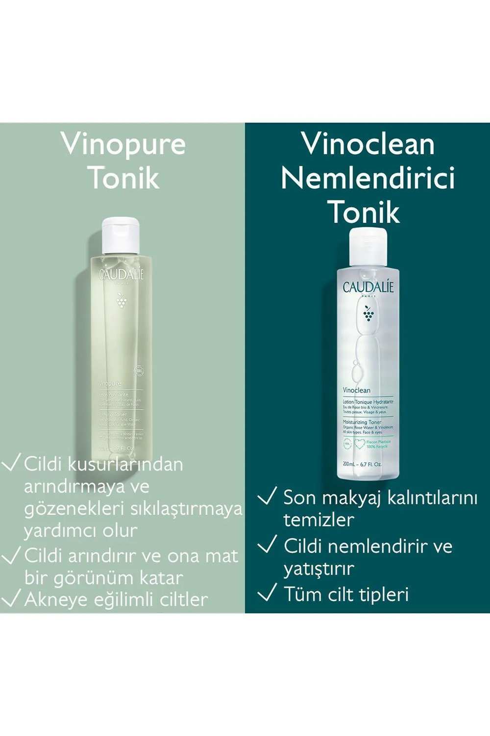 Caudalie  Vinoclean Nemlendirici Tonik 200 Ml
