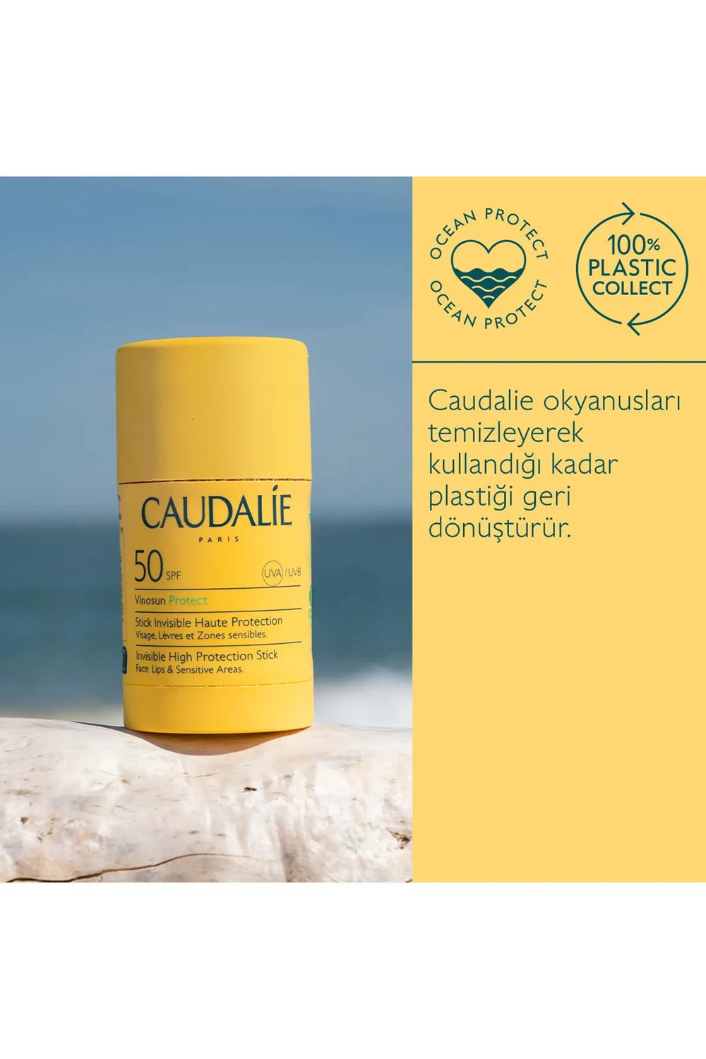 Caudalie  Vinosun Protect İz Birakmayan Stick Güneş Kremi Spf50 15