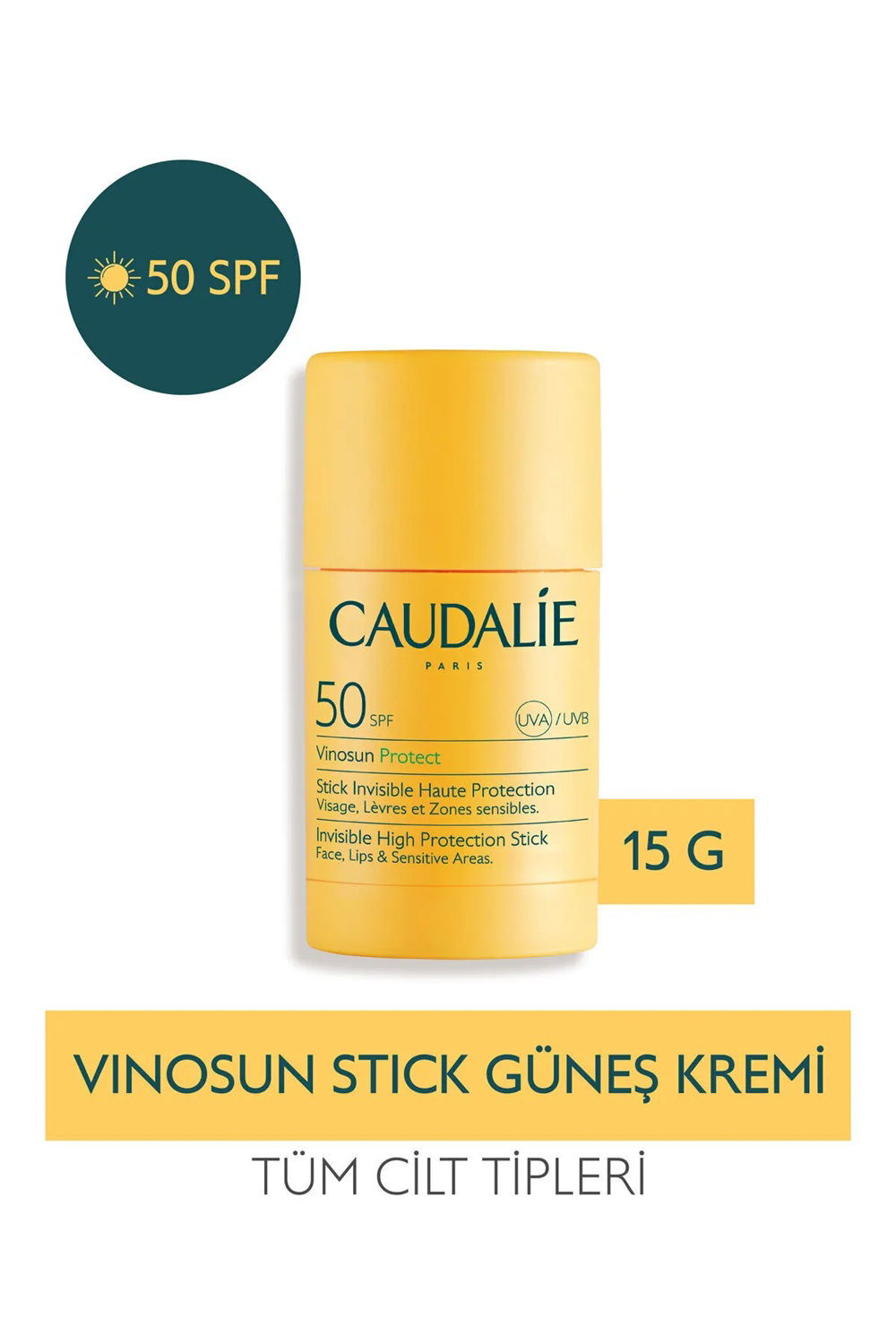 Caudalie  Vinosun Protect İz Birakmayan Stick Güneş Kremi Spf50 15