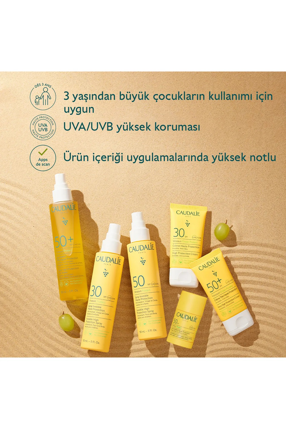 Caudalie  Vinosun Protect İz Birakmayan Stick Güneş Kremi Spf50 15