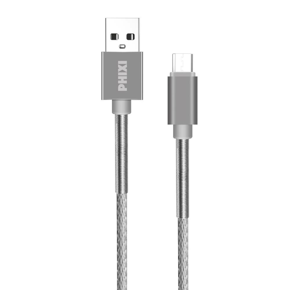 Byntr Cb610m Force Metal Örgü 100 Cm Micro Usb Şarj Ve Data Kablosu