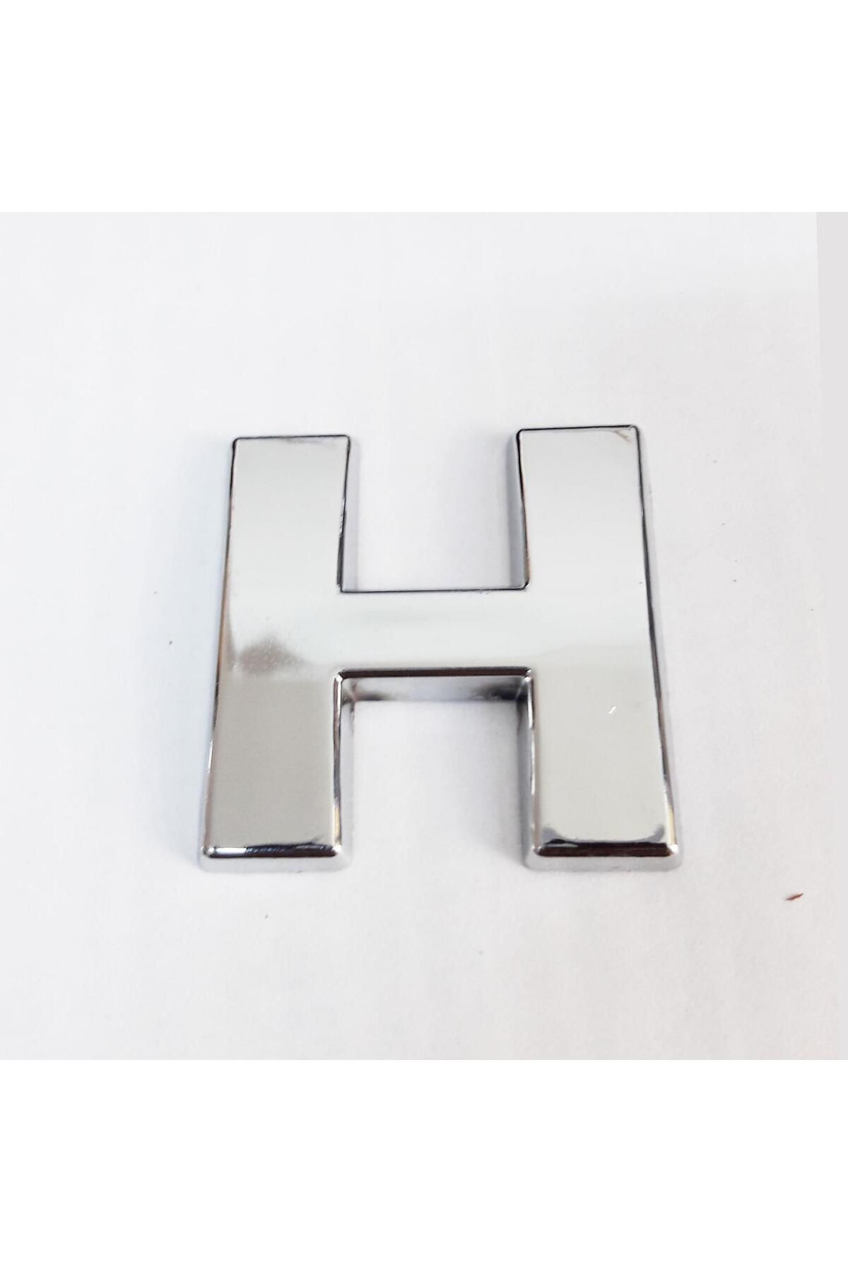 Kuzgun Online Shop Cemax H Harfi 3,75 Cm Krom Yapişkanli