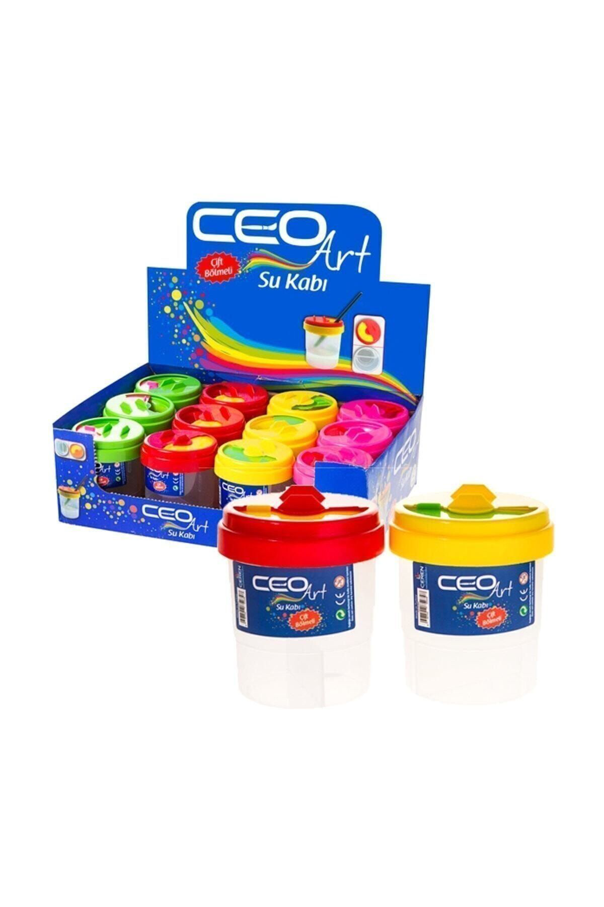 Ceoart Ceo Art Firça Yikama Kabi Çift Bölmeli Su0001 Asorti 1 Adet S.K