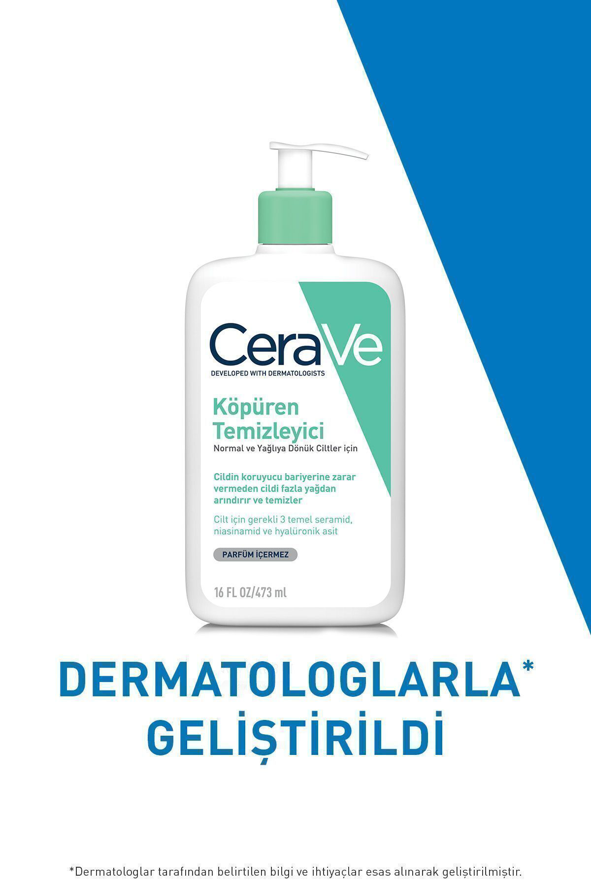 Cerave  Foaming Cleanser Normal & Yağliya Dönük Ciltler İçin 473 M