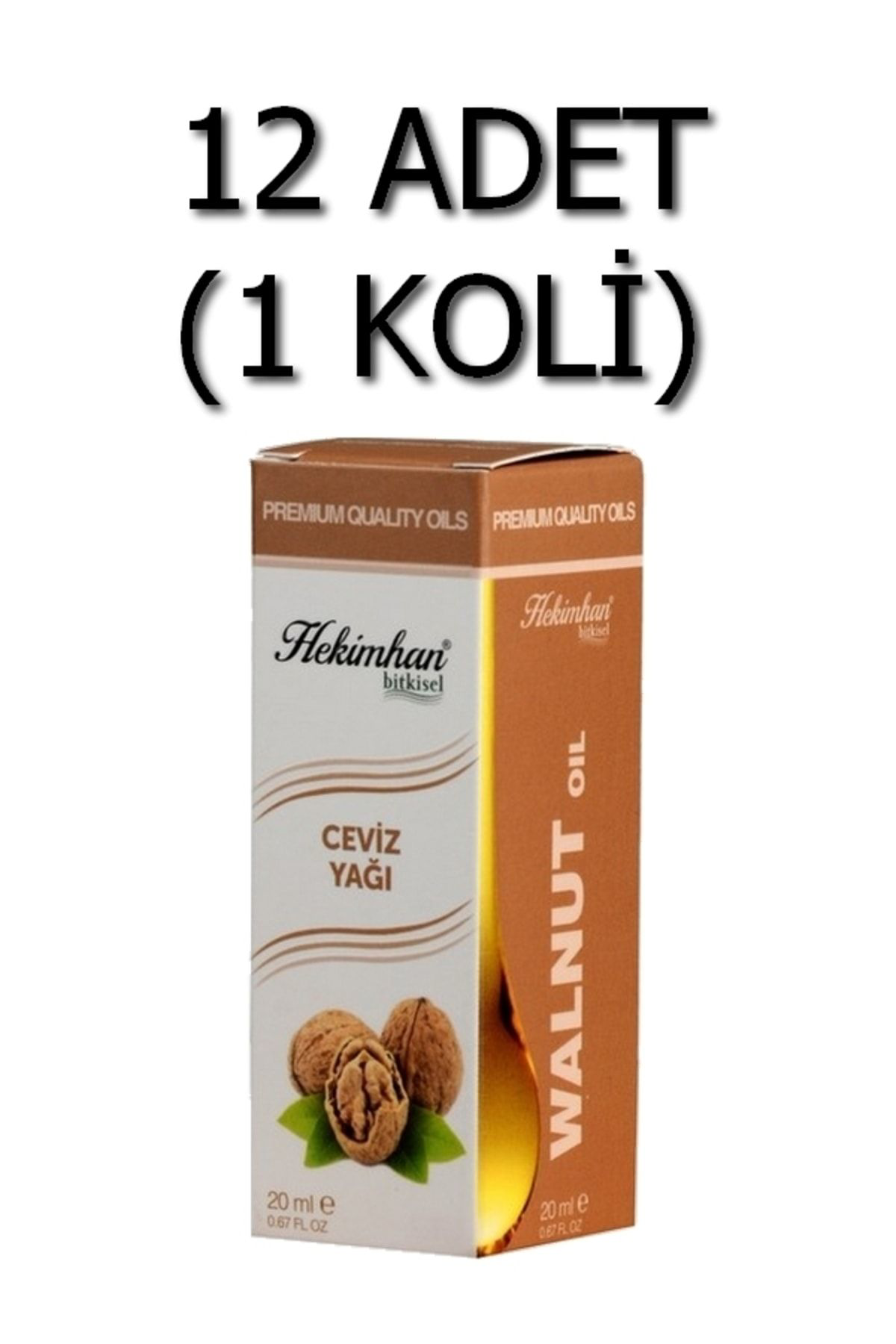 Hekimhan Ceviz Yaği 20 Ml 12 Adet (1 Koli)