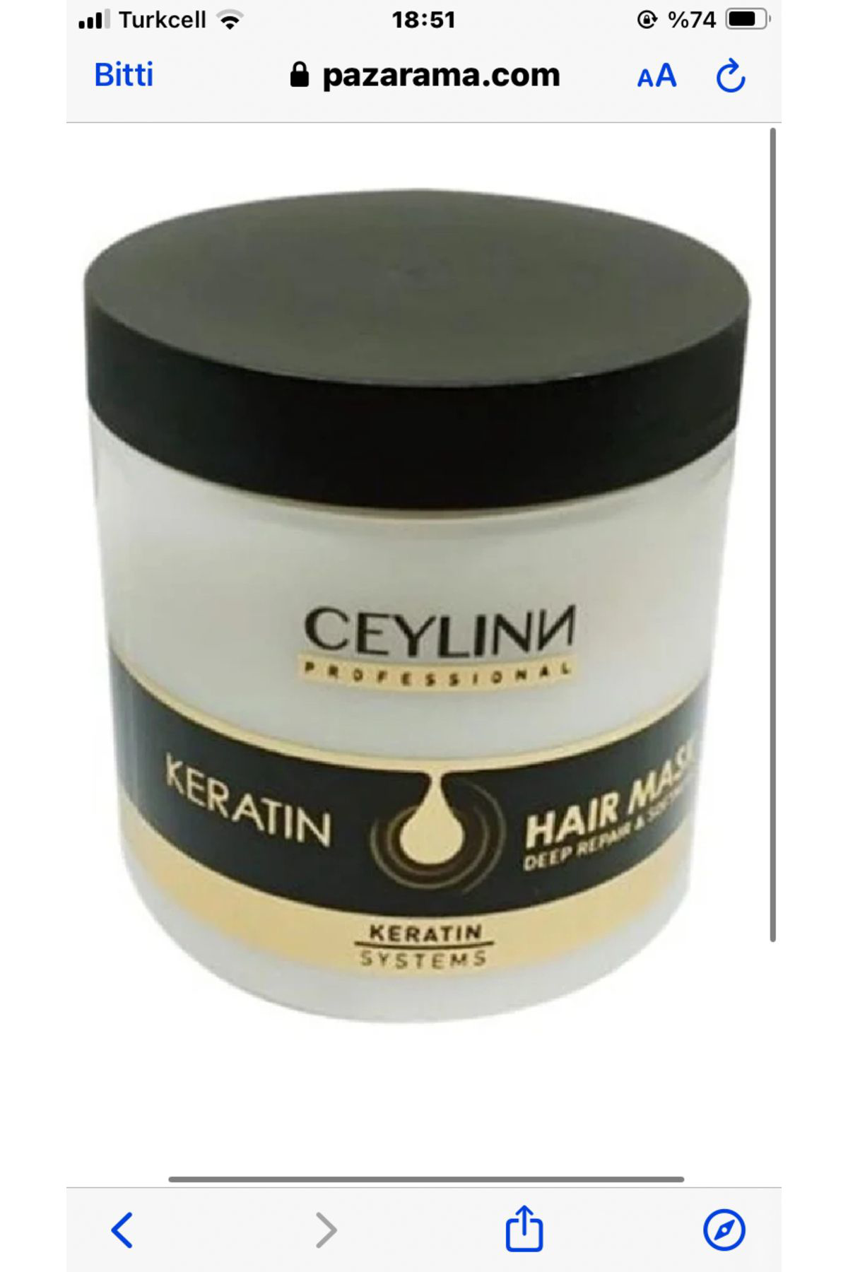 Ceylinn Keratin Saç Maskesi 500 ml