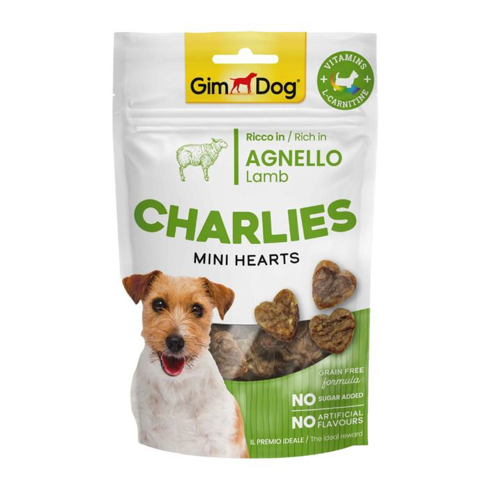 Gimdog Charlies Mini Hearts Kuzu Etli Köpek Ödülü 70 Gr