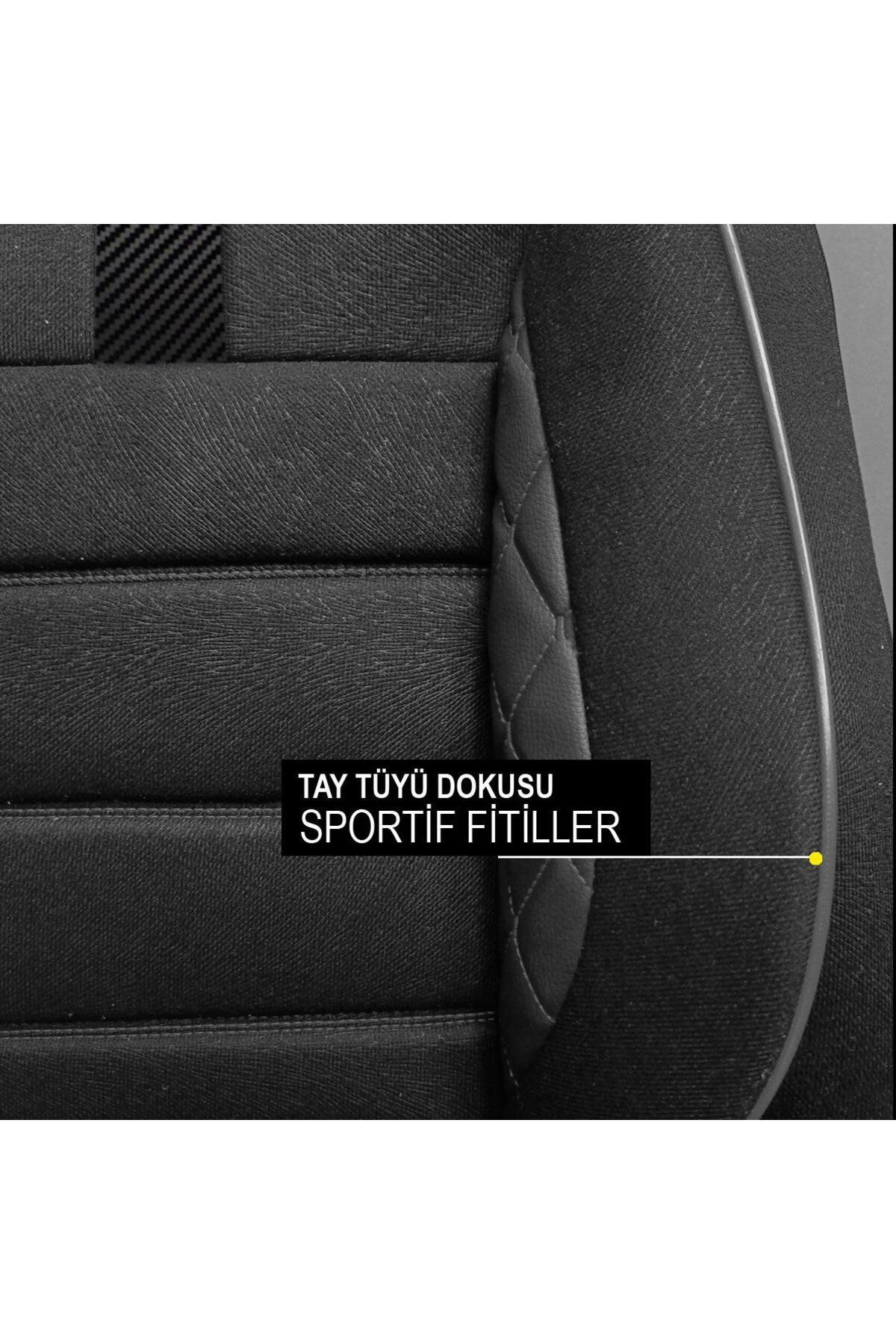Nice Shop Chevrolet Aveo 2012-2020Uyumlu Oto Koltuk Kilifi Sport Carbon Ser