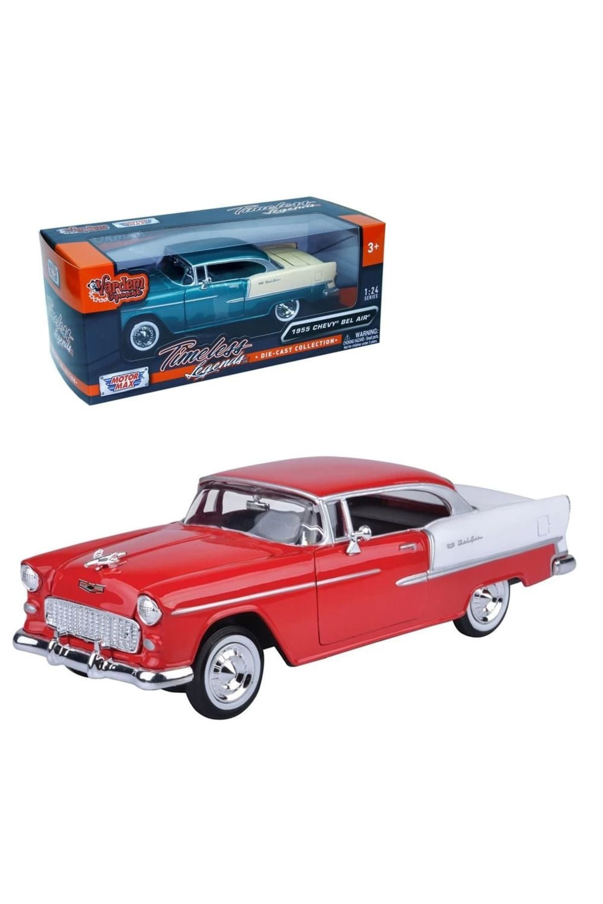 Pamiravm Chevy Bel Air 1955 Model Araba 1:24