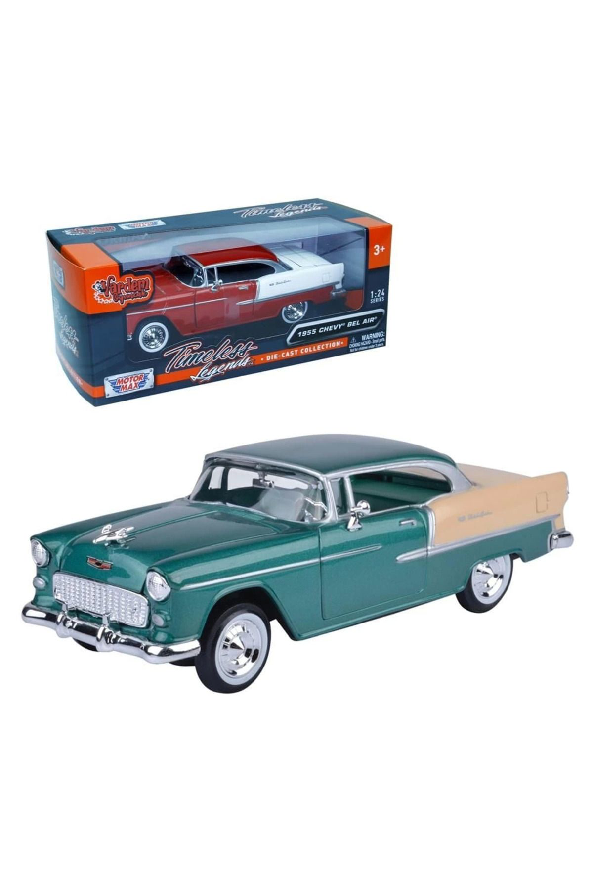 Pamiravm Chevy Bel Air 1955 Model Araba 1:24