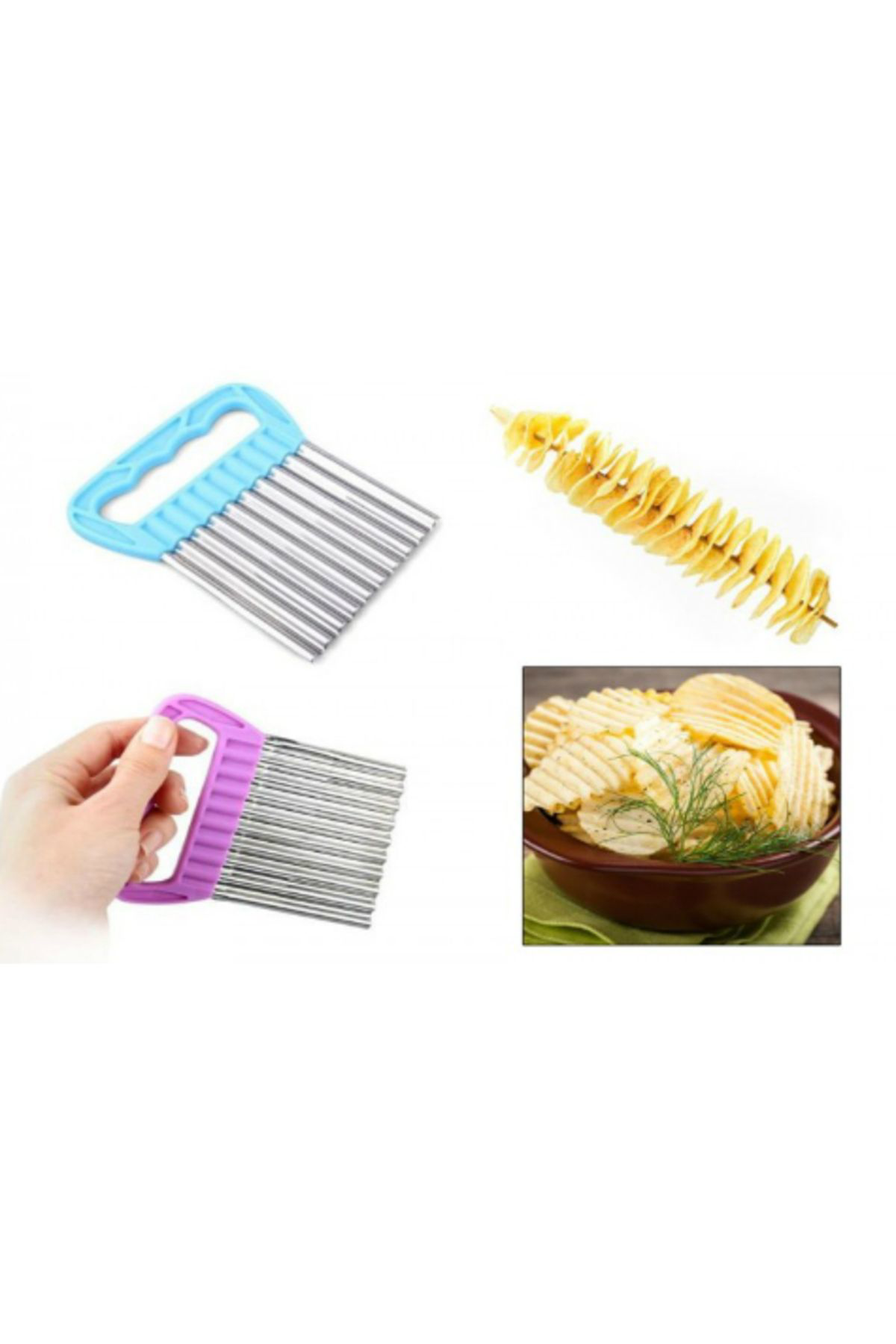 Mydrop Chips Chopper Şekilli Sebze Ve Meyve Dilimleyici